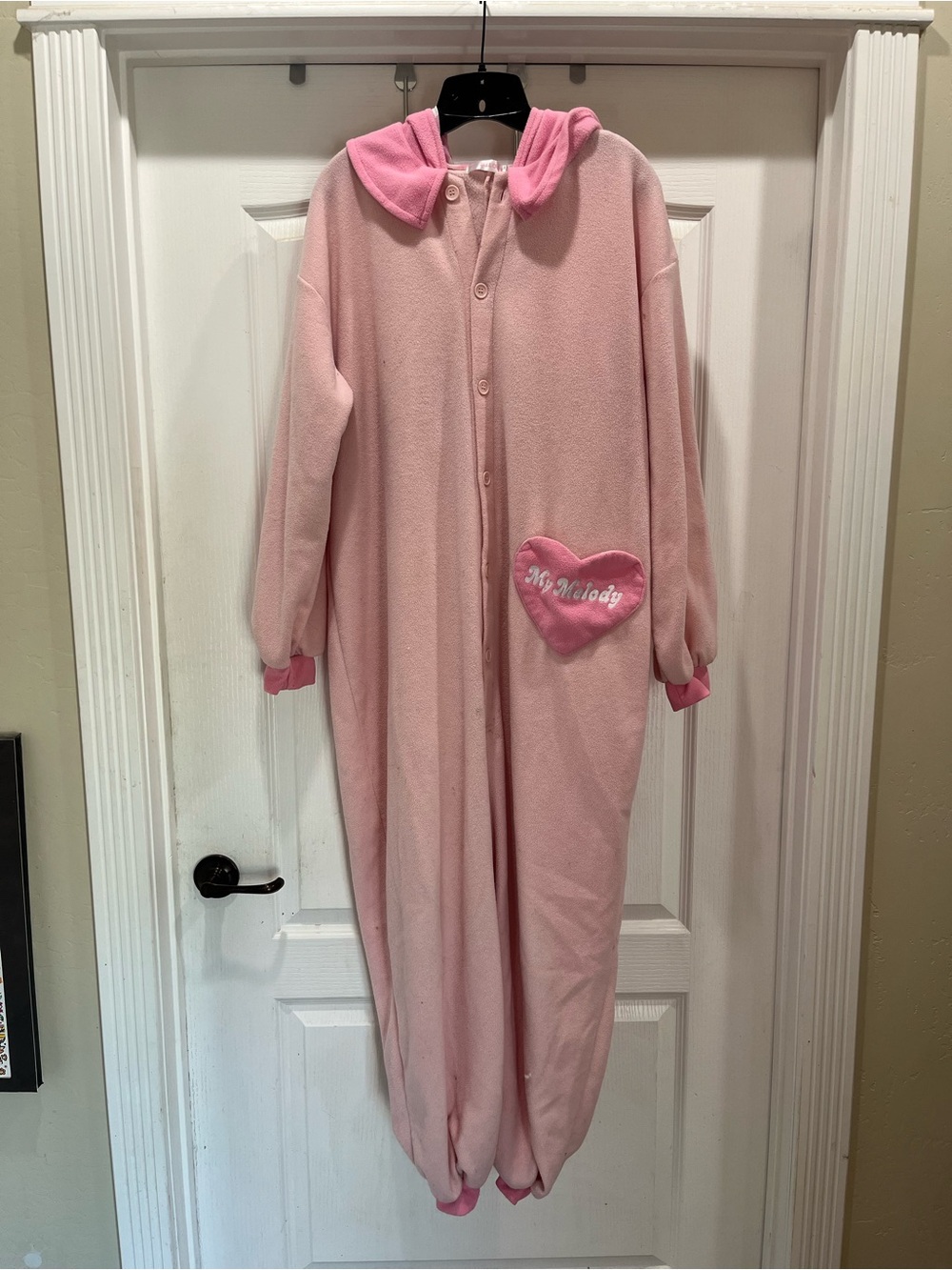 My Melody Pink Hooded Onesie Pajamas